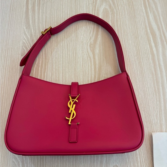 Saint Laurent YSL Le 5 A 7 Leather Bag Bubblegum - Picture 10 of 10